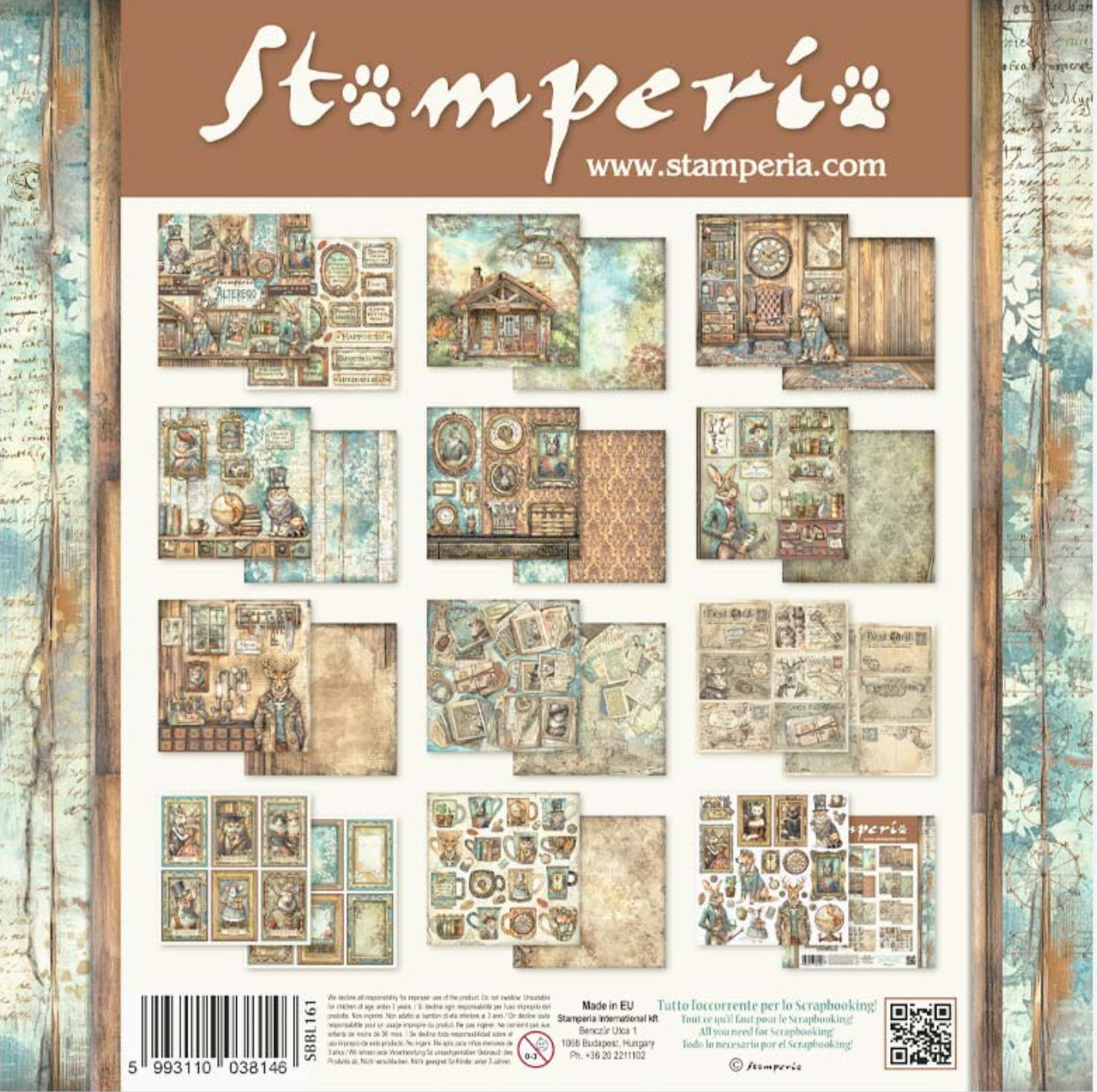 Stamperia Alterego 12” x 12” Paper Pad