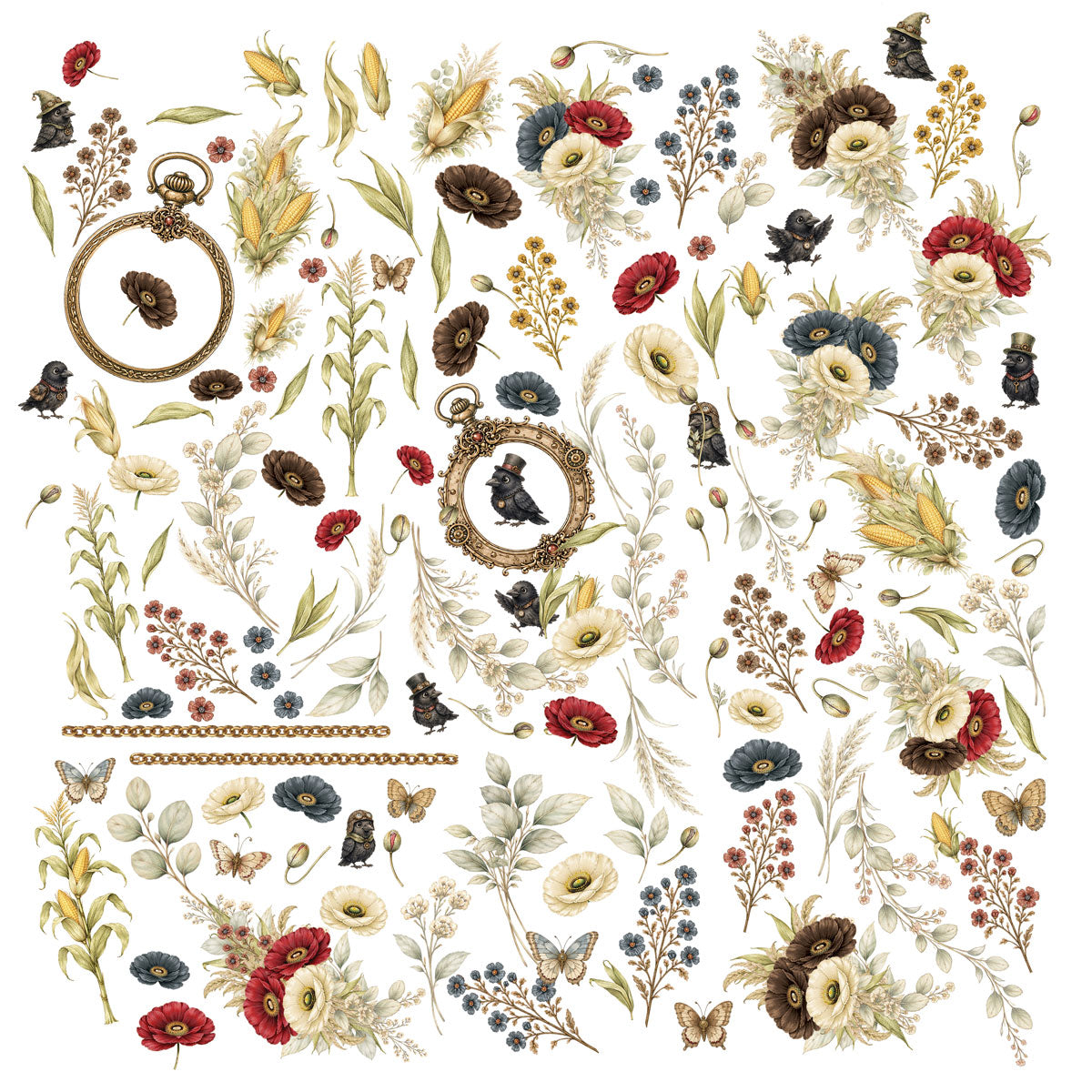 49 & Market Chronicles of Oz Laser Cut Wildflowers