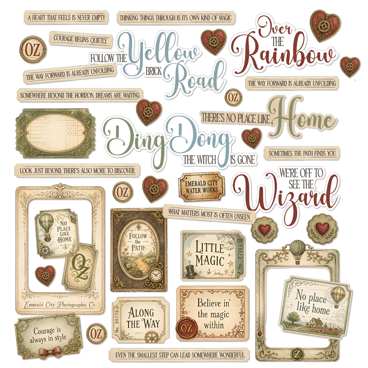 49 & Market Chronicles of Oz Chipboard Set