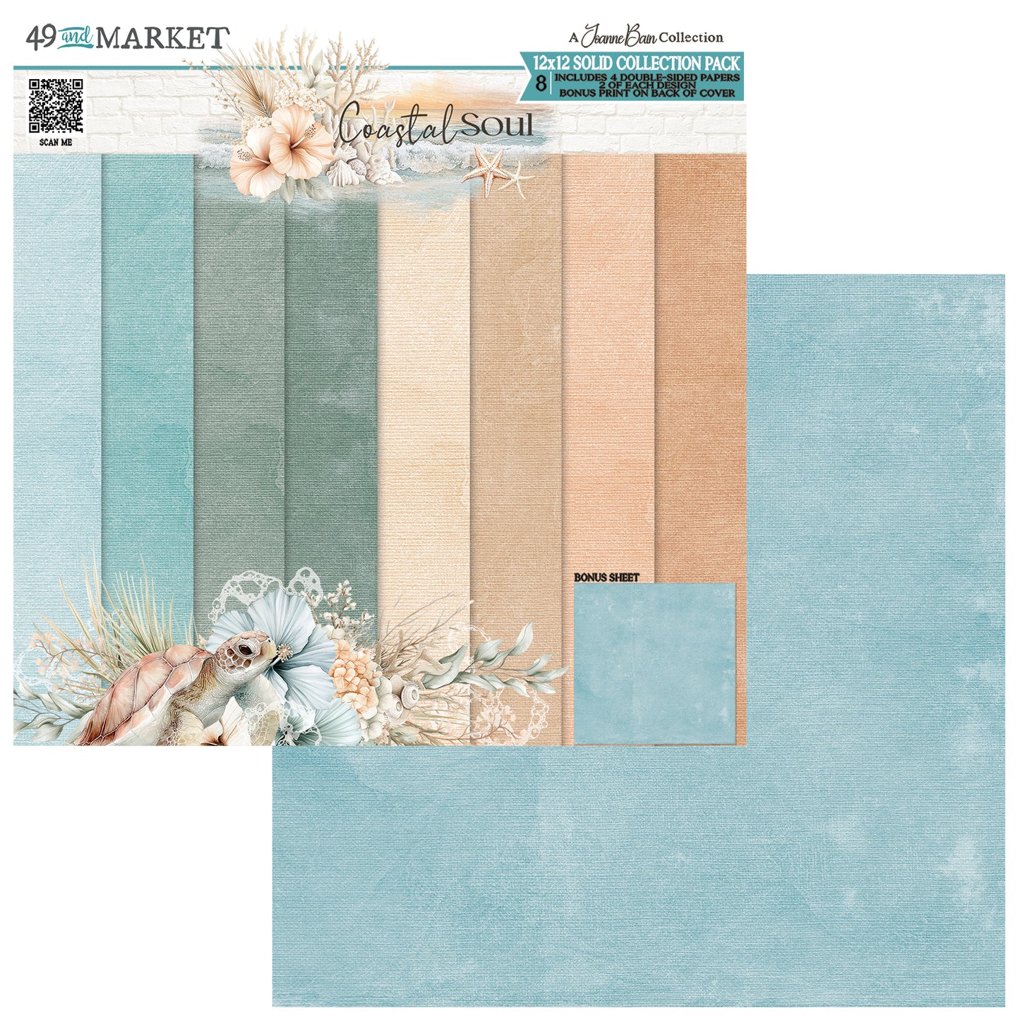49 & Market Coastal Soul 12x12 Solids Collection Pack
