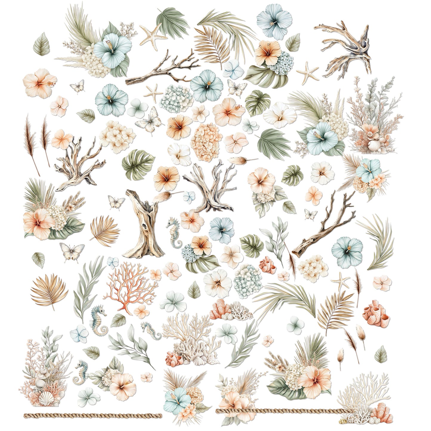 49 & Market Coastal Soul Laser Cut Botanicals