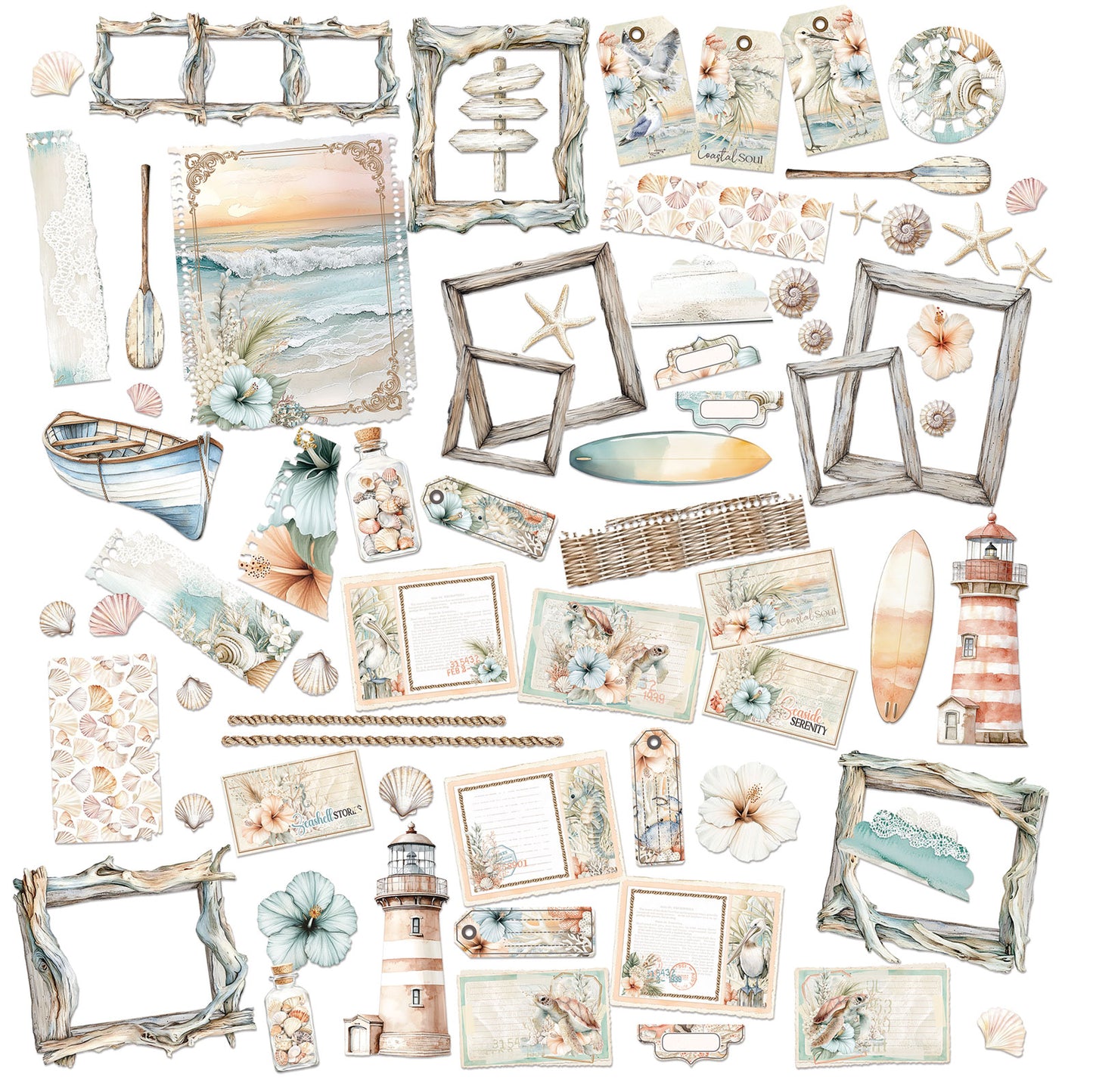 49 & Market Coastal Soul Die-Cut Elements
