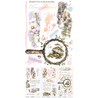 49 & Market The Looking Glass Blendable 6 x 12 Rub-On Transfer Set