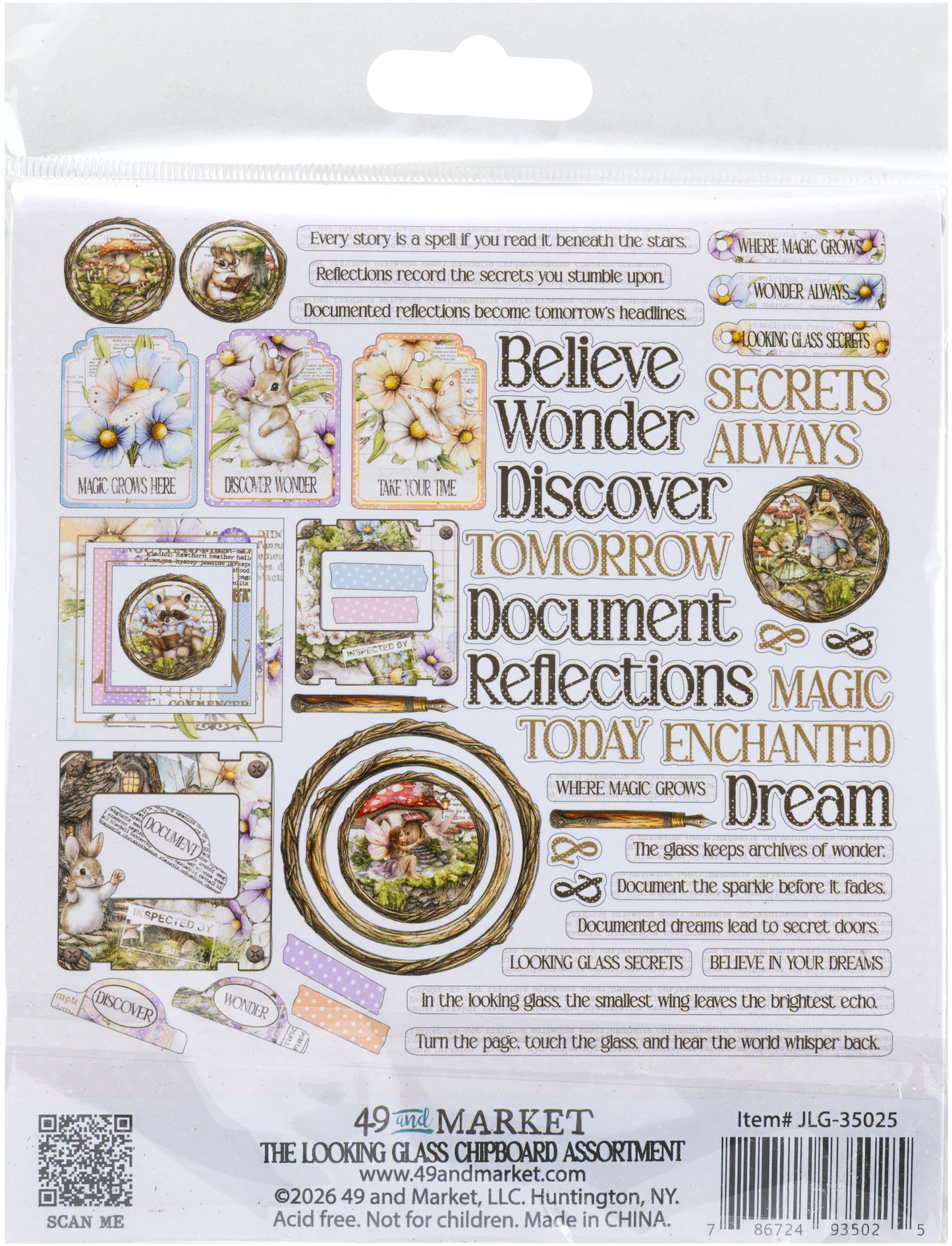 49 & Market The Looking Glass Chipboard Assortment