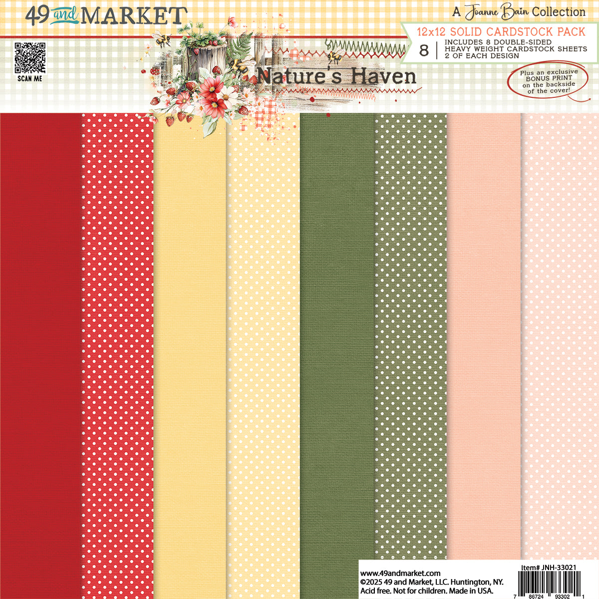 49 & Market Nature's Haven 12x12 Solids Collection Pack
