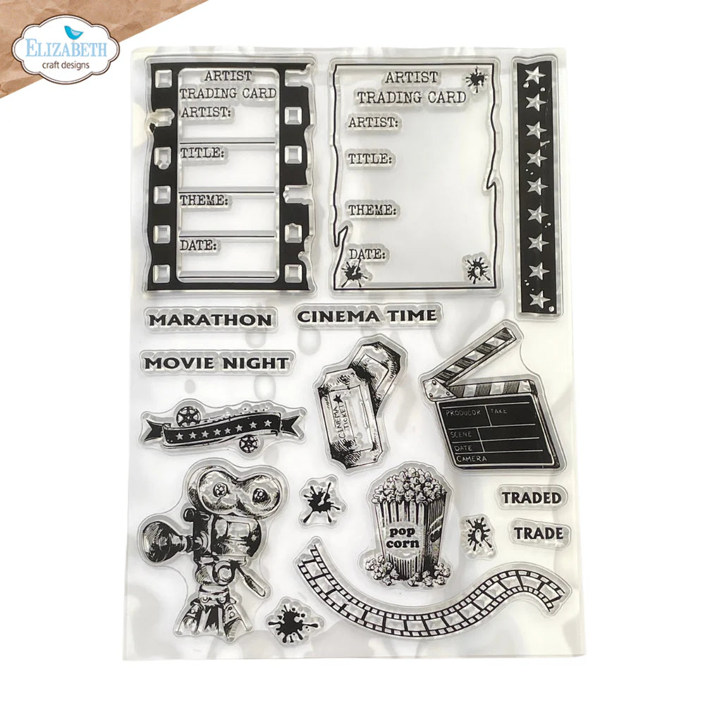 Elizabeth Craft Designs Movie Night ATC *Special Kit*