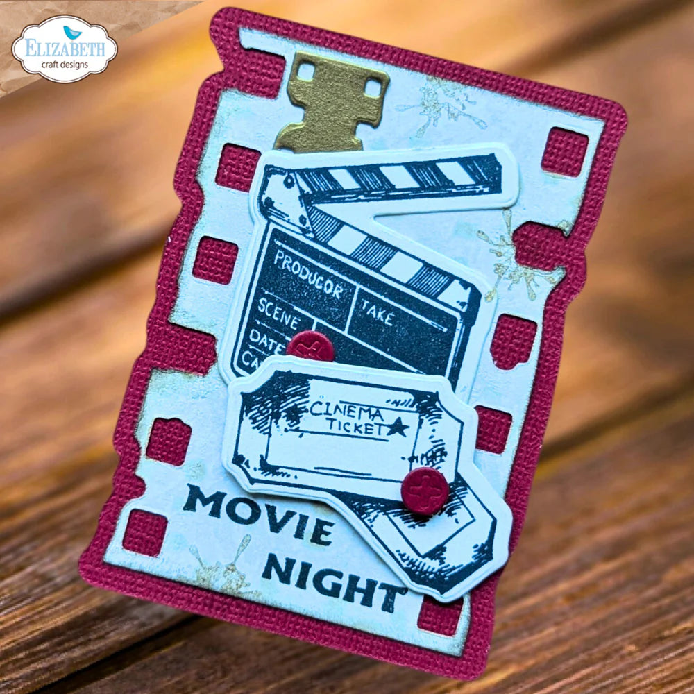 Elizabeth Craft Designs Movie Night ATC *Special Kit*