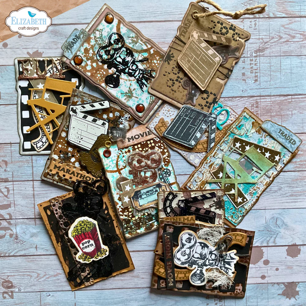 Elizabeth Craft Designs Movie Night ATC *Special Kit*