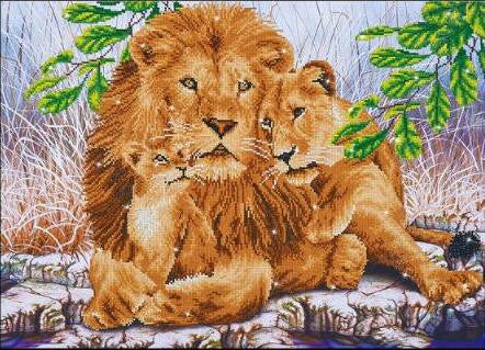 Diamond Dotz Lion Family