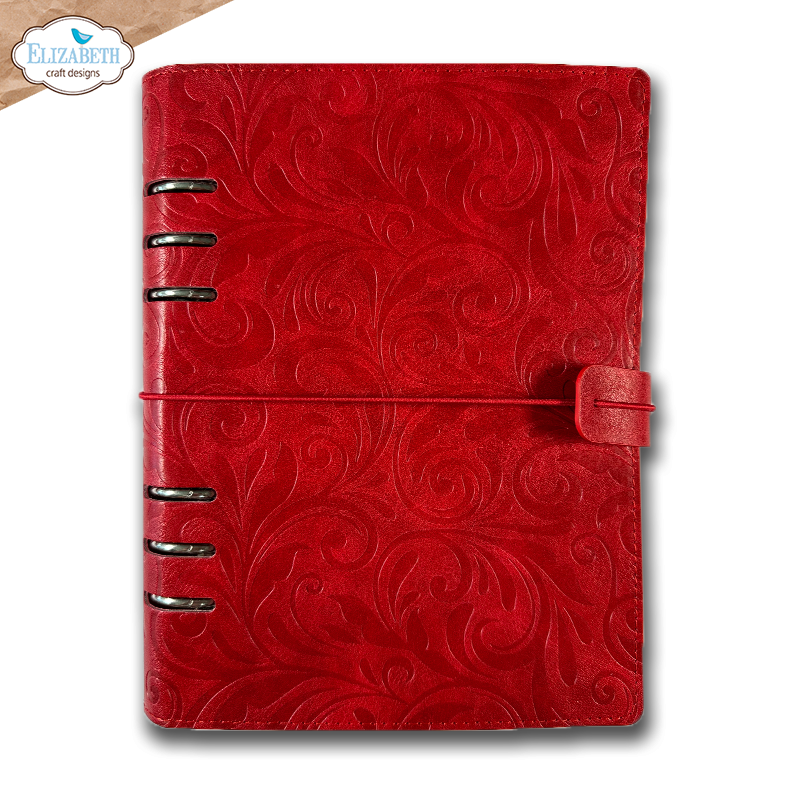 Elizabeth Craft Designs Memory Binder -  Festive Red Embossed