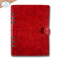Elizabeth Craft Designs Memory Binder -  Festive Red Embossed