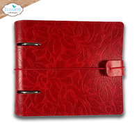 Elizabeth Craft Designs Memory Binder Square Page - Festive Red Embossed