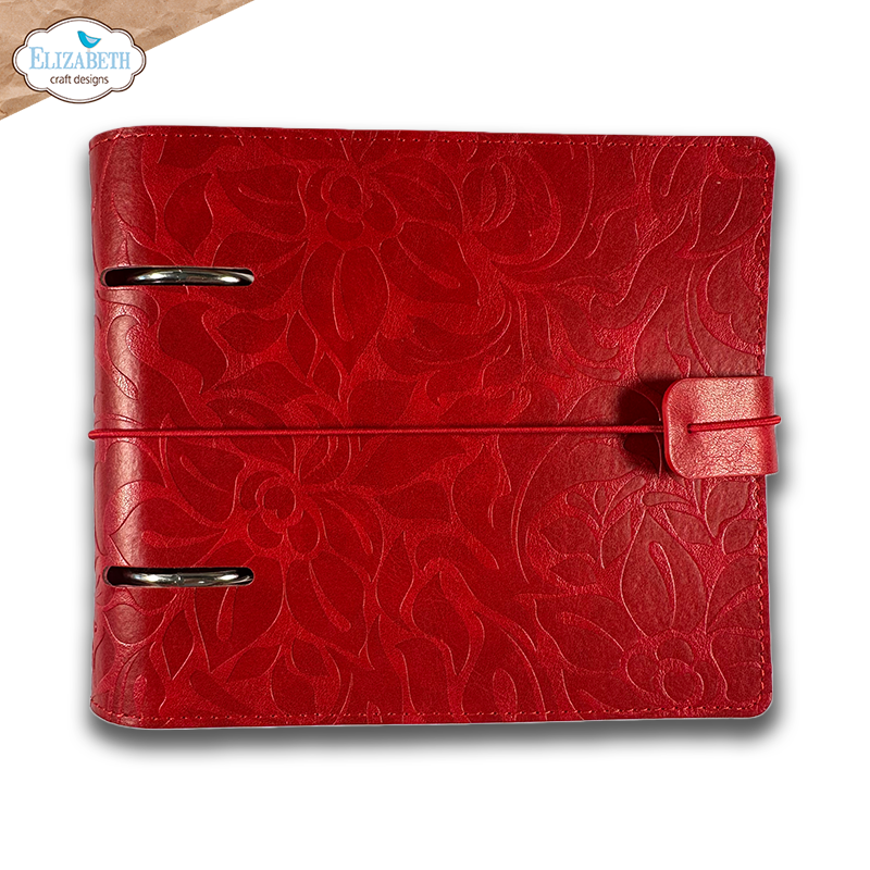 Elizabeth Craft Designs Memory Binder Square Page - Festive Red Embossed