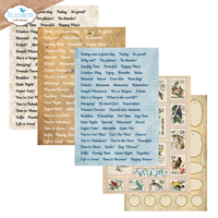 Elizabeth Craft Designs Everyday Ephemera Pack (24 Sheets/5.8" x 8.3")