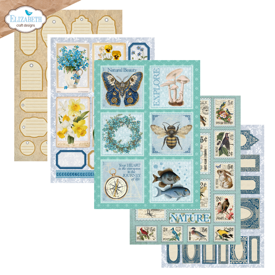 Elizabeth Craft Designs Everyday Ephemera Pack (24 Sheets/5.8" x 8.3")