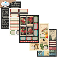 Elizabeth Craft Designs Everyday Ephemera Pack 3 (24 Sheets/5.8" x 8.3")