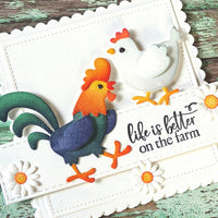 Elizabeth Craft Het leven is beter op de boerderij-stempelset