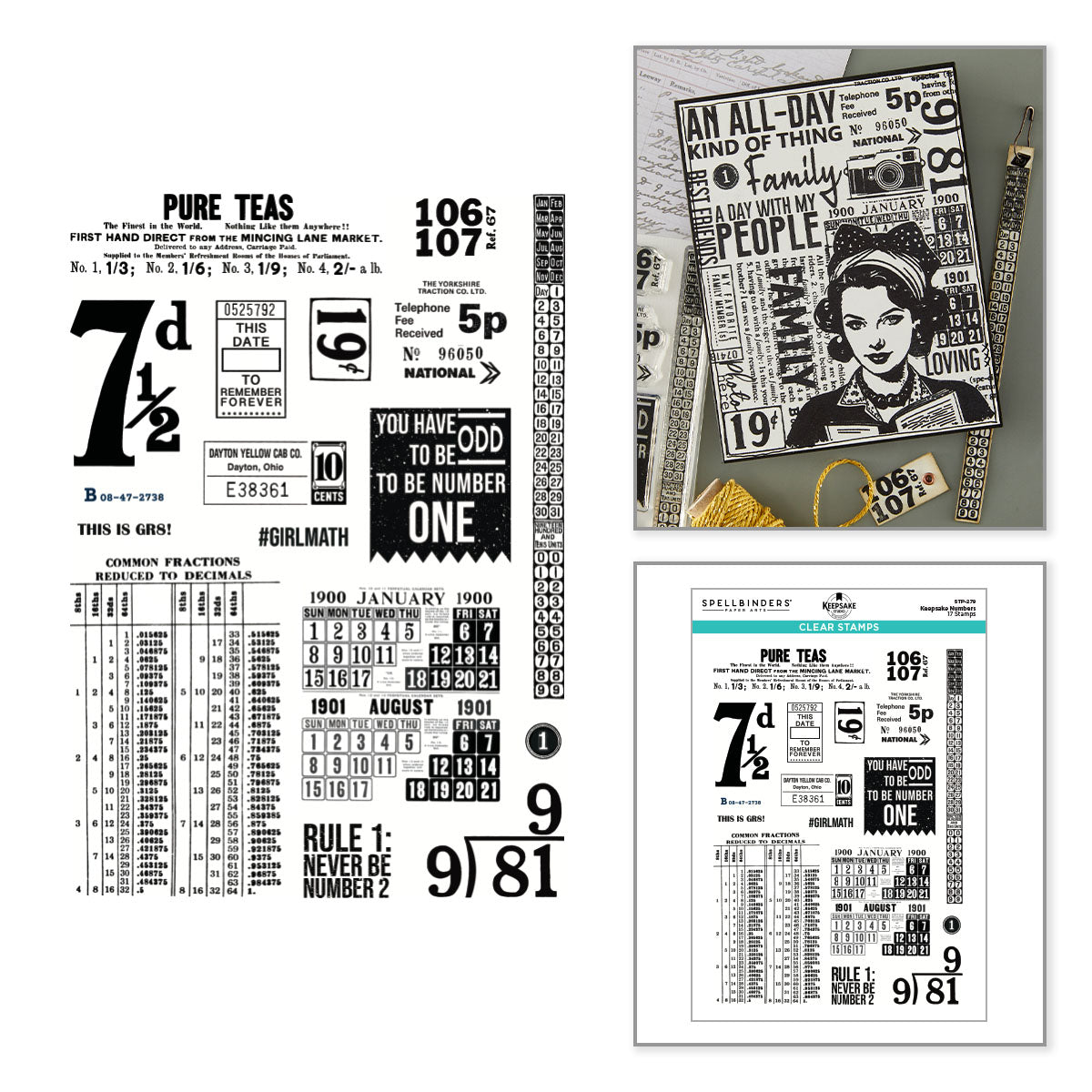 Keepsake Studio Keepsake Numbers Stamp Set by Esther Glas