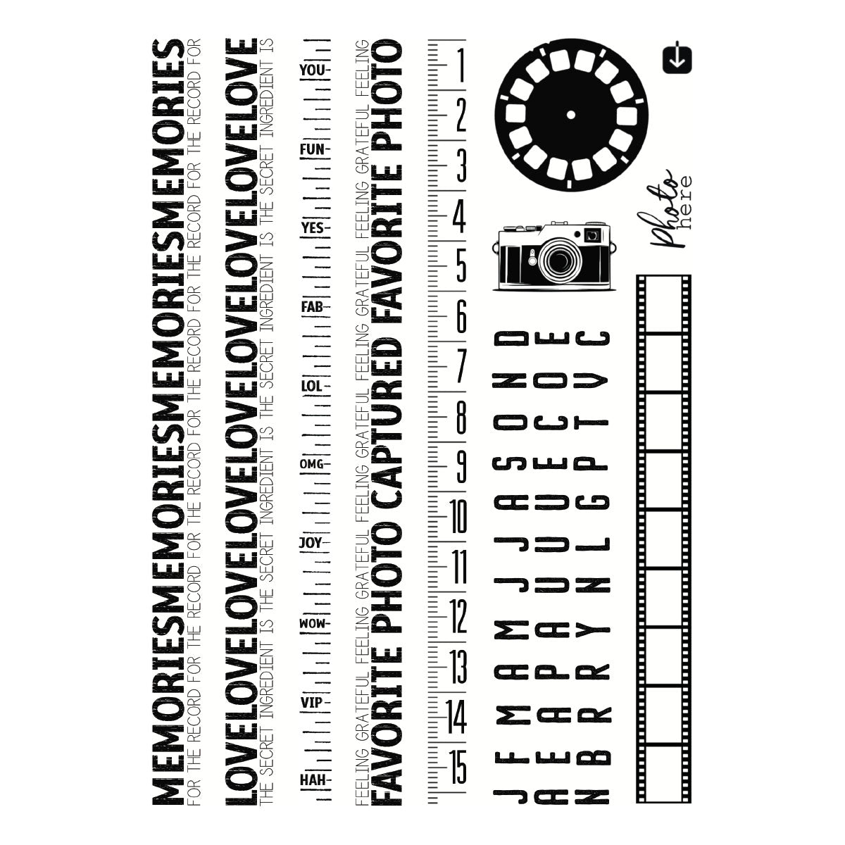 Keepsake Studio Keepsake Strips Stamp Set by Esther Glas