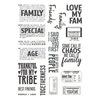Keepsake Studio Family & Friends Stamp Set by Esther Glas