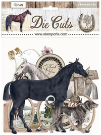 Stamperia Stansvormen assorti - Romantische Paarden
