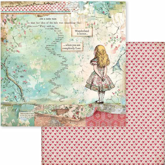 Stamperia Double Face 6''x6'' Pad - Alice In Wonderland