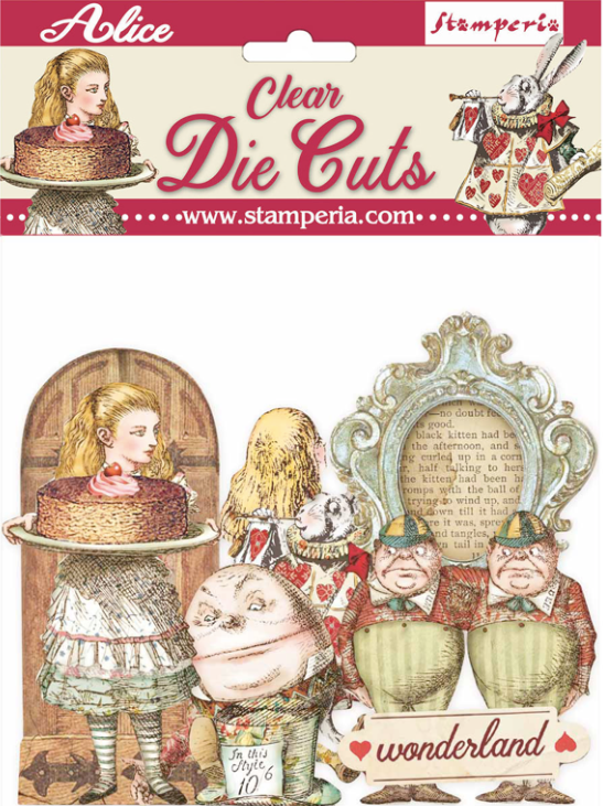 Stamperia Clear Die Cuts - Alice door het kijkglas