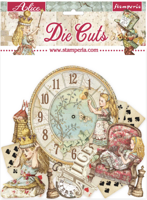 Stamperia Die Cuts Assortment - Alice Through The Looking Glass