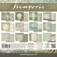 Stamperia Herbarium Silvae Backgrounds 8” x 8” Paper Pad