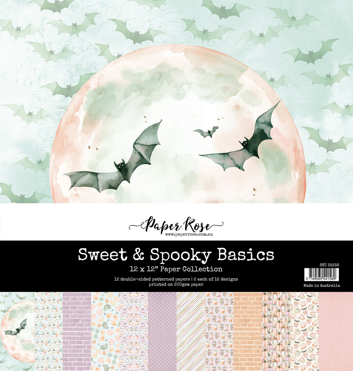 Paper Rose Studio Sweet & Spooky Basics 12x12 Paper Collection