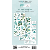 49 & Market Color Swatch Teal 6 x 12 Rub-On Transfer Set