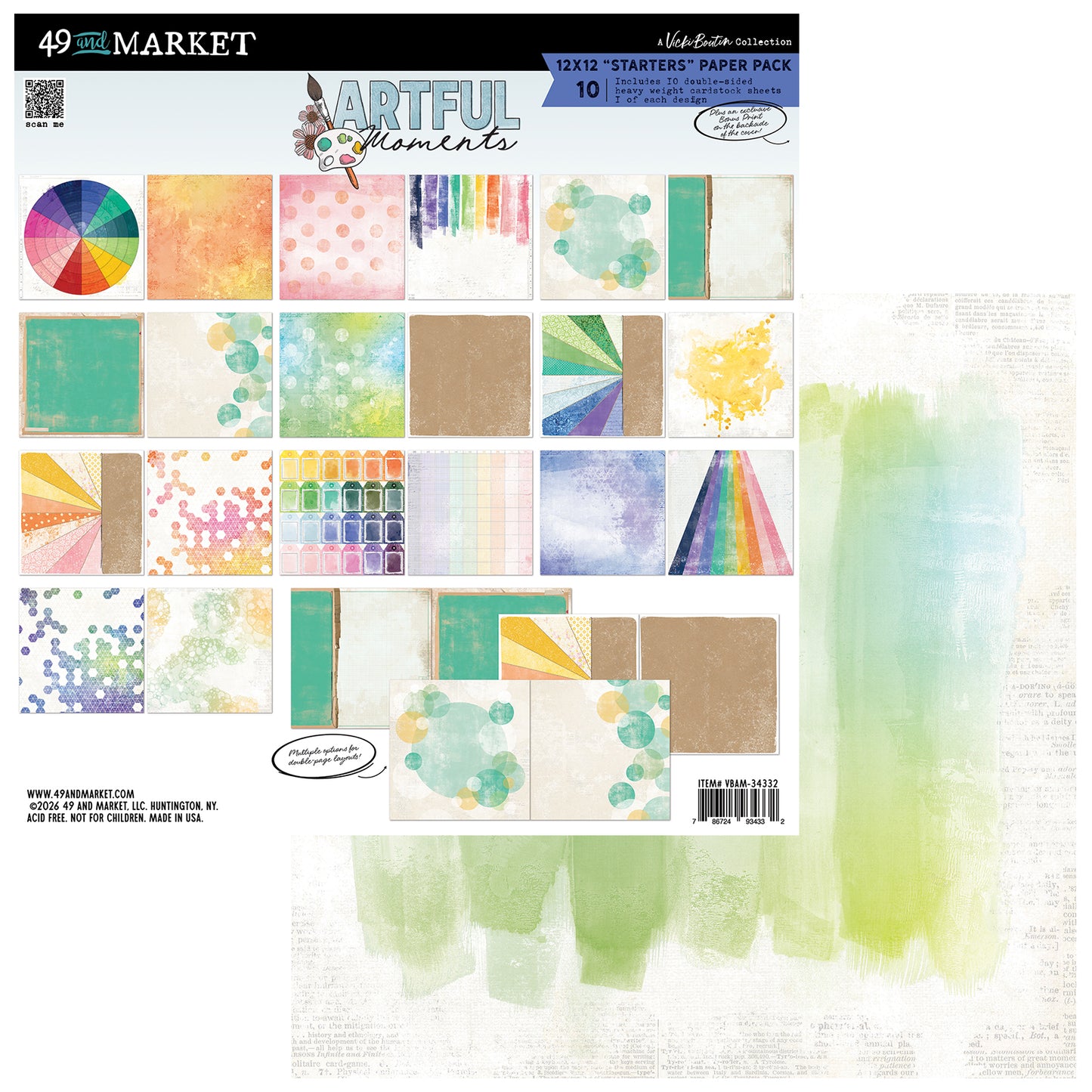 49 & Market Artful Moments 12x12 Starters Collection Pack