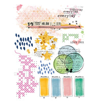 49 & Market Artful Moments Blendable 6 x 12 Rub-On Transfer Set