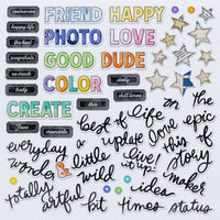 49 & Market Artful Moments Chipboard Bits