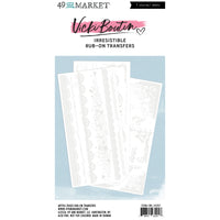 49 & Market Irresistible Artful Edges 6 x 12 Rub-On Transfer Set by Vicki Boutin
