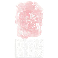 49 & Market Irresistible Artful Layers 6 x 12 Rub-On Transfer Set by Vicki Boutin