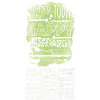 49 & Market Irresistible Artful Words 6 x 12 Rub-On Transfer Set by Vicki Boutin
