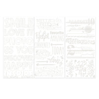 49 & Market Irresistible Artful Words 6 x 12 Rub-On Transfer Set by Vicki Boutin
