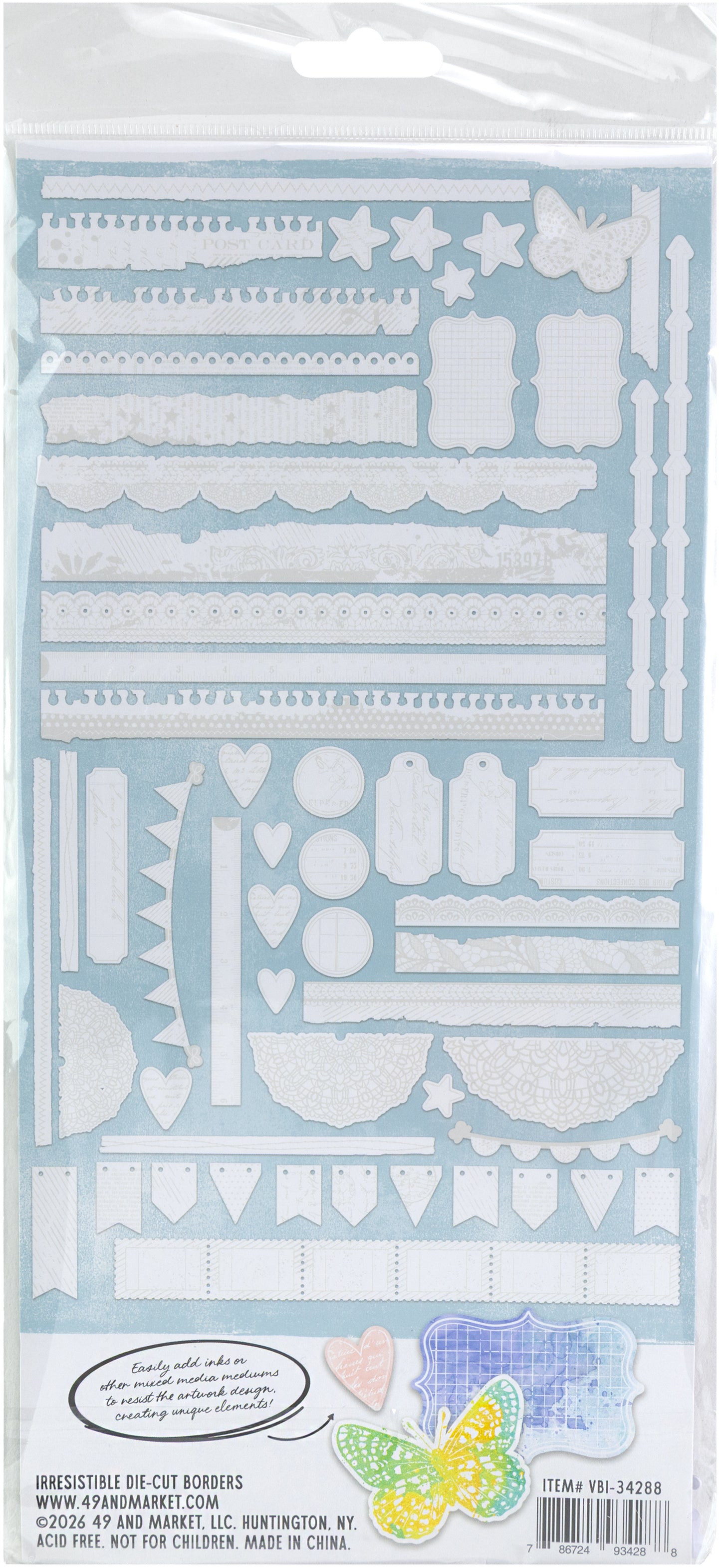 49 & Market Irresistible Die-cut Borders by Vicki Boutin