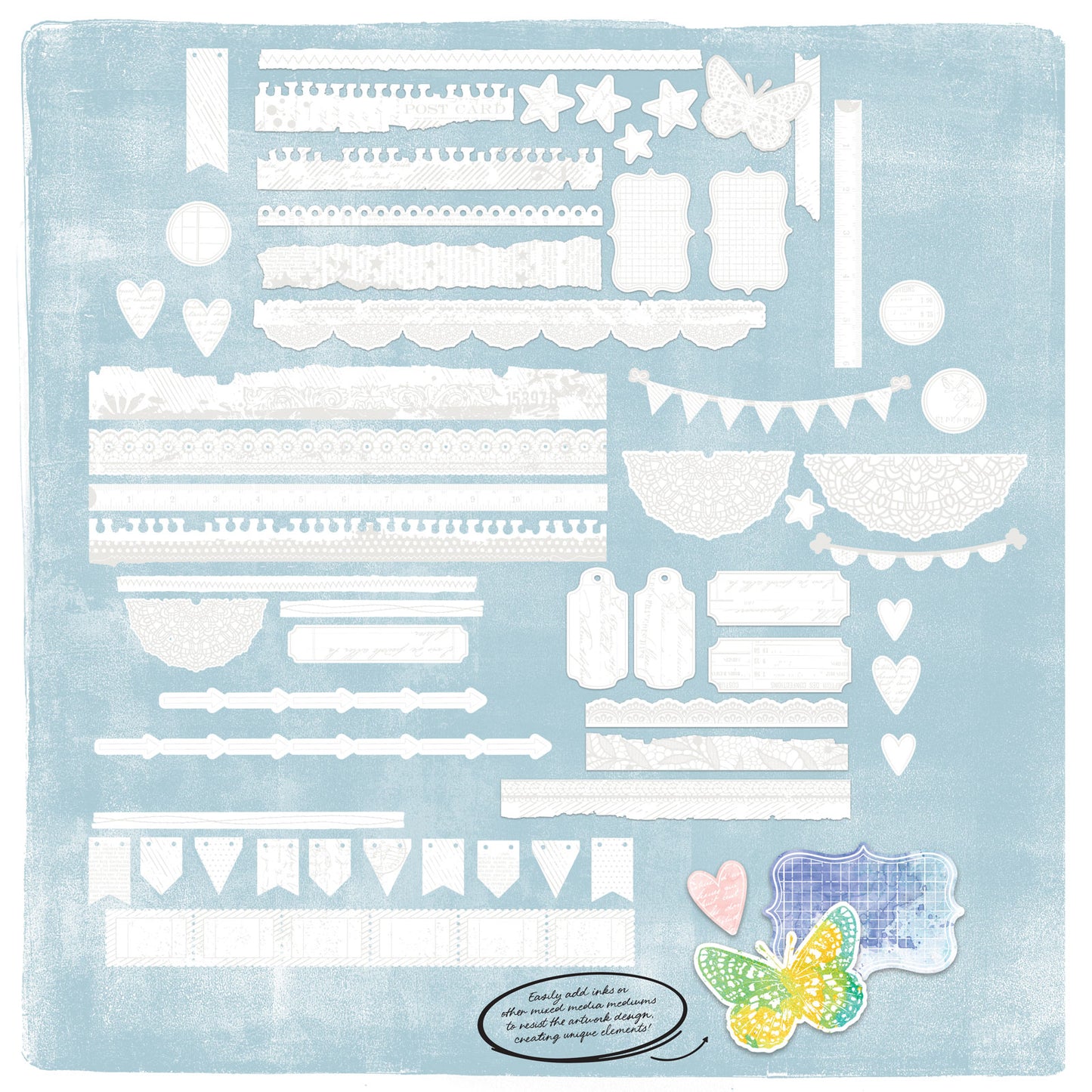 49 & Market Irresistible Die-cut Borders by Vicki Boutin