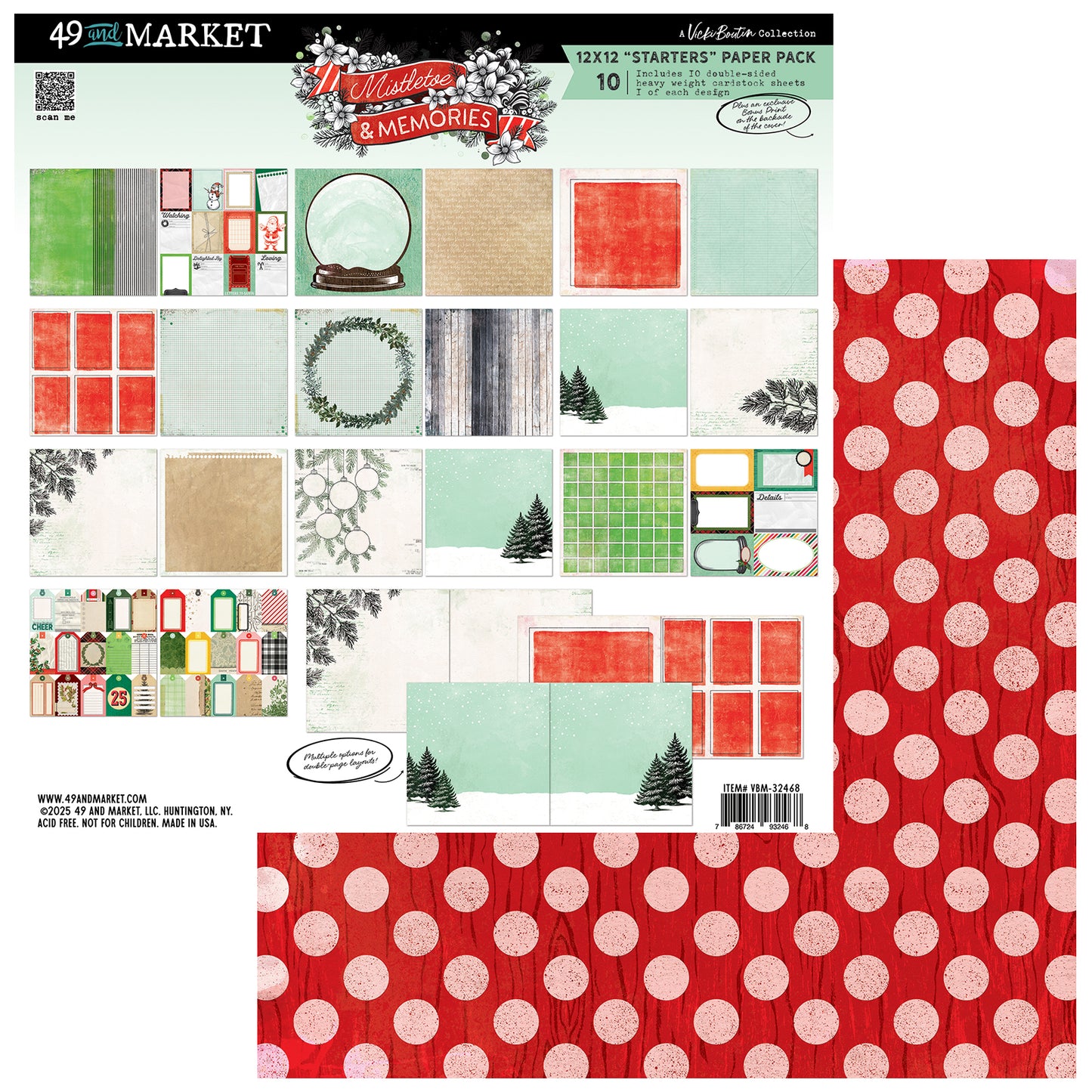 49 & Market Mistletoe and Memories 12x12 Starters Collection Pack