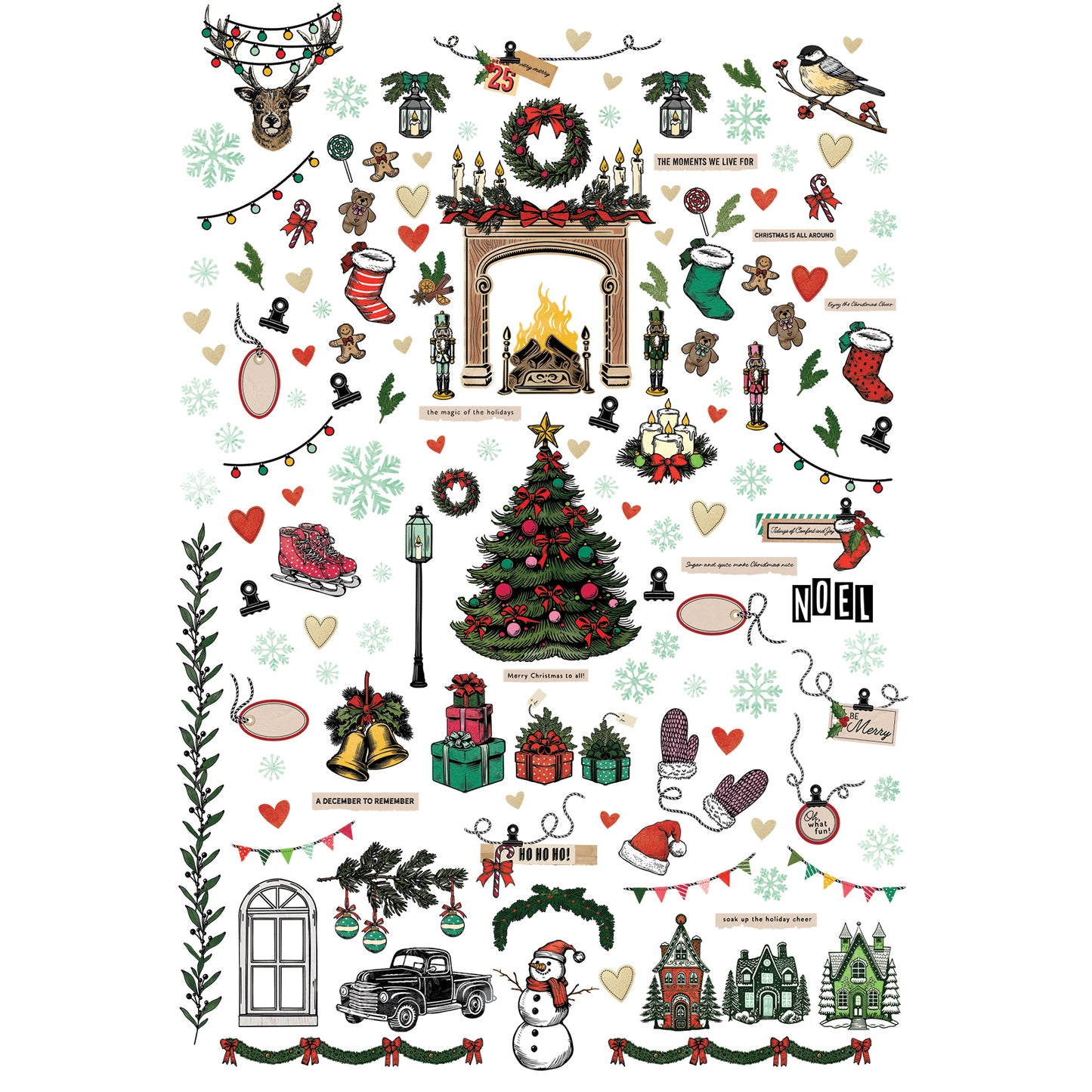 49 & Market Mistletoe and Memories Laser Cut Elements