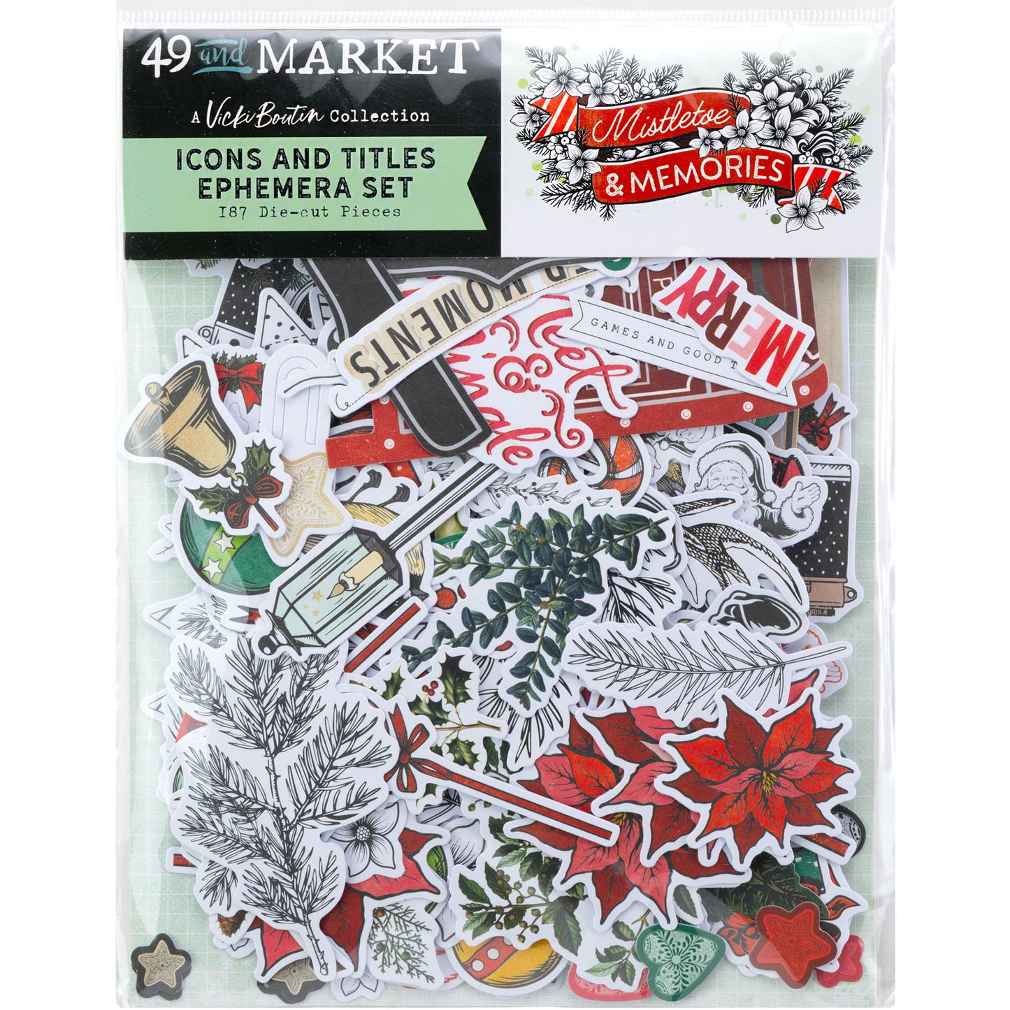 49 & Market Mistletoe and Memories Icon Die Cuts