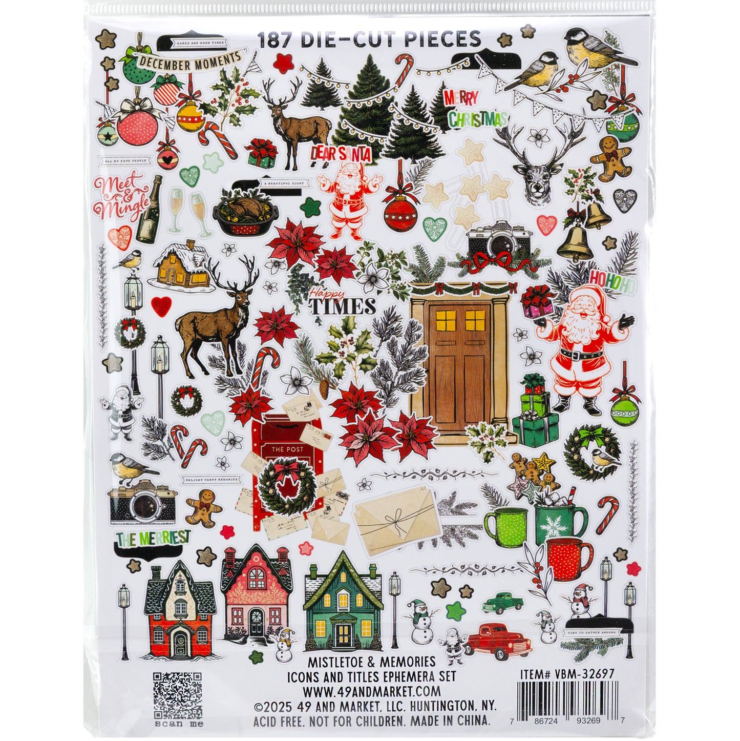49 & Market Mistletoe and Memories Icon Die Cuts