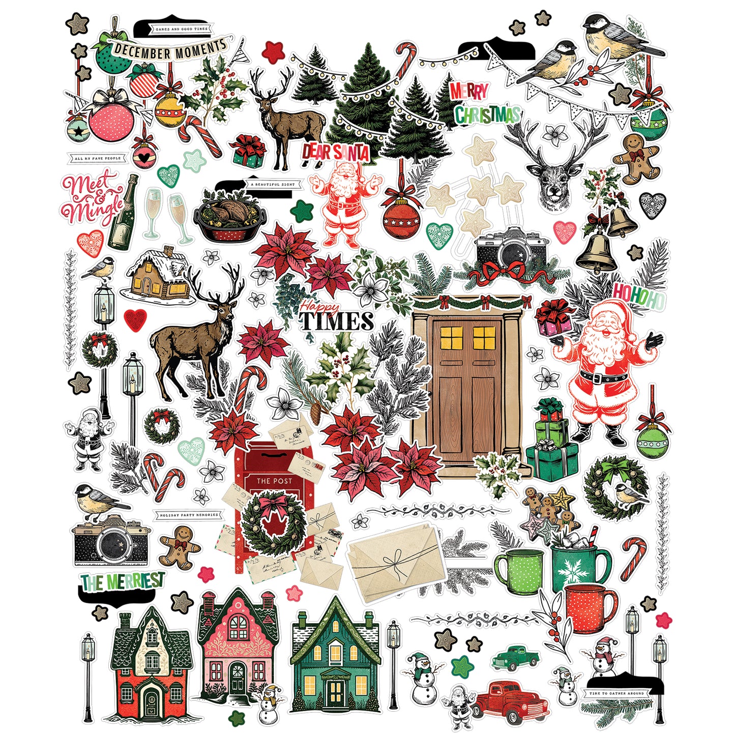 49 & Market Mistletoe and Memories Icon Die Cuts
