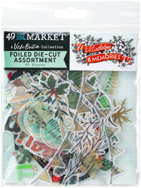 49 & Market Mistletoe and Memories Foiled Die-Cut Assortment