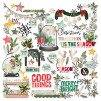 49 & Market Mistletoe and Memories Foiled Die-Cut Assortment