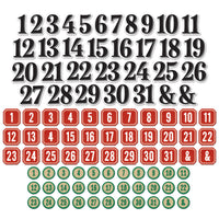 49 & Market Mistletoe and Memories Chipboard Bits