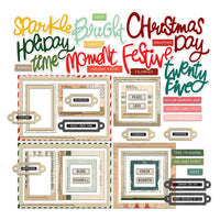 49 & Market Mistletoe and Memories Chipboard Basics