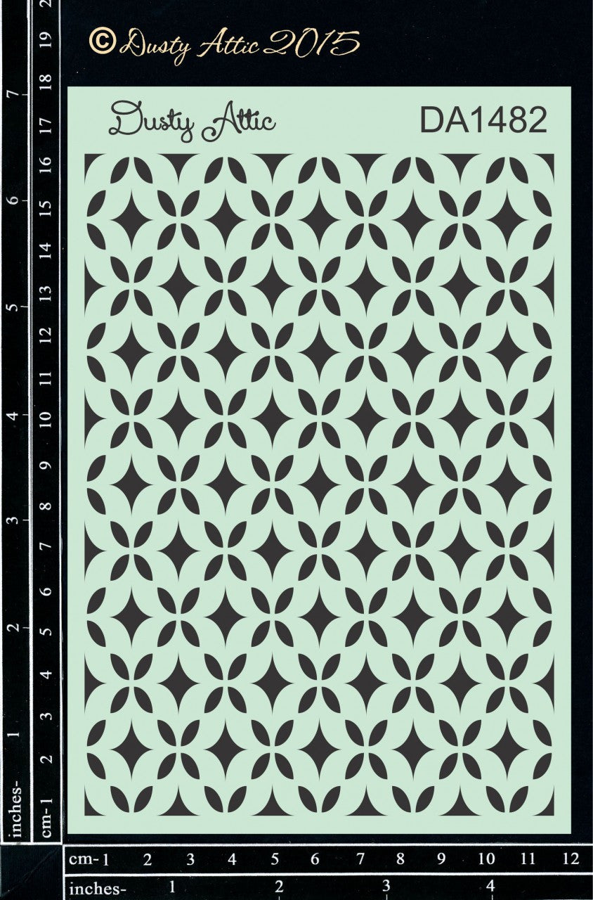 Dusty Attic Bedazzled Stencil Kreative Kreations